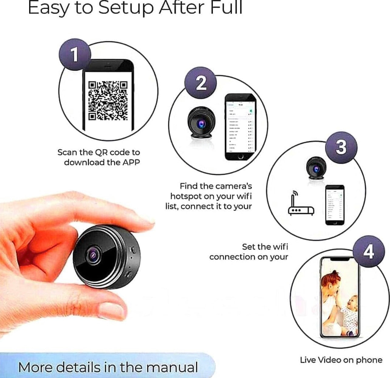 WiFi Security Camera for Home