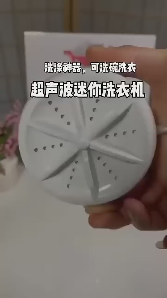 Portable Washing Machine, Mini Ultrasonic Washing Machine 3 in 1 Dishwashers Ultrasonic Waves Suitable for Home